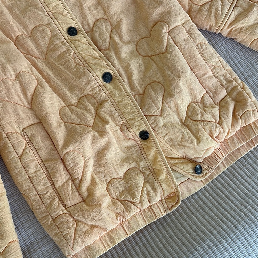 Heart Patterned Light Peach Jacket - image 2